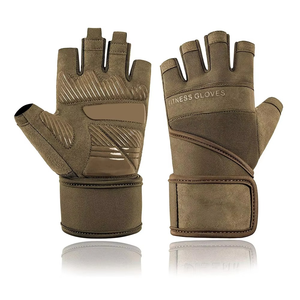 Nouveaux gants de musculation en cuir personnalisés à demi-doigts, respirants et durables, pour un usage unisexe en cyclisme et en salle de sport, Geo Brothers - Product Image 1