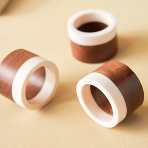 Wood & Resin Napkin Ring Best Selling Sale Table Decoration & Accessories Napkin Ring At <b>Cheap</b> Price - Product Image 5