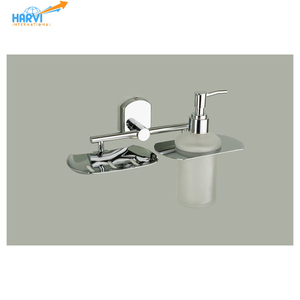 Juego de Accesorios de Baño de Alta Calidad Colección Arion, Dispensador de Jabón Líquido y Jabonera de Pared para Uso en Hospitales y Hoteles, Moderno - Product Image 1