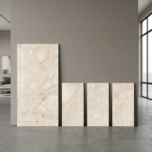 Azulejos de porcelana pulida Embrace Brown de 800x1600 mm con diseño de mármol marrón para suministro a concesionarios y salas de exhibición. - Product Image 4