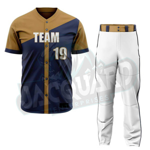 Uniforme de Béisbol de Alta Calidad 2025 Hecho con Tela 100% Poliéster, Hecho en Pakistán, Sialkot - Product Image 1