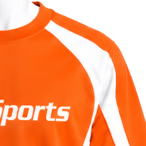 Sudadera Deportiva de Cuello Redondo con Rayas en Contraste Naranja para Hombre, Manga Larga, Estilo Atlético, Informal, para Entrenamiento, Fitness, Venta al Por Mayor - Product Image 5