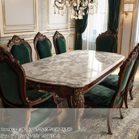 Ensemble table à manger rustique contemporaine de luxe Table à manger antique pliable pour expérience culinaire de luxe
