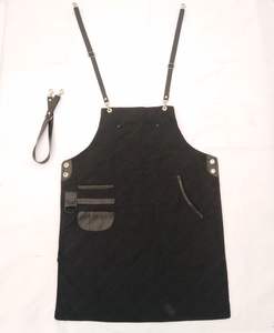 Delantal de cuero de alta calidad, impermeable, para cocina, hogar, tienda de mascotas, barbería, ropa de trabajo, nuevo estilo, el mejor delantal de cuero. - Product Image 6