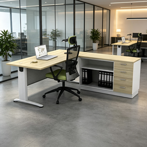 Bureau de travail moderne et durable de 6 pieds, design contemporain, espace de travail professionnel, système de bureau AY V-BT 188 - Product Image 3