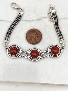 Sunstone <b>Adjustable</b> <b>Bracelet</b> Handmade Gemstone Jewelry Elegant Women Gift Wholesale Supplier - Product Image 3