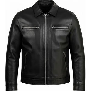 Veste en cuir légère pour homme, décontractée, pour l'extérieur, personnalisable, de qualité supérieure - Product Image 1