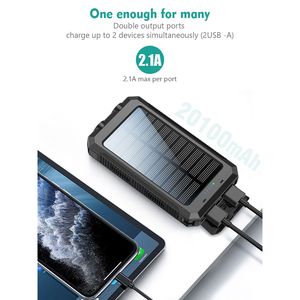 10000mAh portatile banca di energia USB-C caricatore solare con batteria Mobile per il telefono - Product Image 2