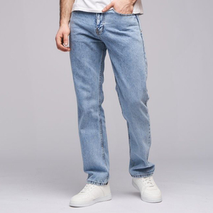 100% Cotton High Quality Denim Pants Streetwear Distressed Acid Wash Regular Fit Men's <b>Jeans</b> Summer Embroidery - Product Image 6