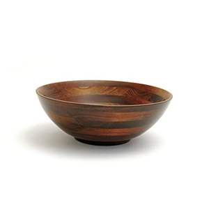 Grand saladier en bois massif multifonctionnel, extra large, en bois naturel, pour servir des fruits, des pâtes et du pain - Product Image 3