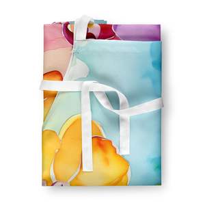 Delantal de orquídeas de acuarela Multicolor grande Unisex para mujeres y hombres adultos en la cocina Artesanía para hornear Servidor de jardinería Cocina - Product Image 3