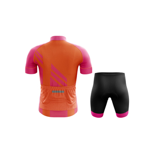 Cycling Jersey Set Breathable Quick Dry Anti-Bacterial Short Sleeve Mountain Bike Cycling Wear Digital Print Plus Size 100% - Product Image 3