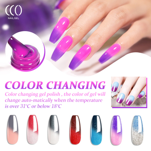 <span class=keywords><strong>Cco</strong></span> nhiệt độ thay đổi màu sắc nghệ thuật móng tay ngâm tắt Nhiệt độ màu thay đổi <span class=keywords><strong>Gel</strong></span> đánh bóng - Product Image 2