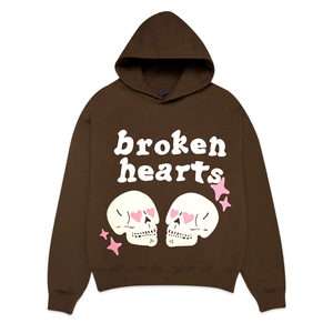 Sudadera con Capucha Personalizada de Alta Calidad 100% Algodón Grueso con Estampado Puff para Hombre - Product Image 1