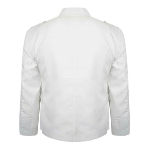 Veste en laine traditionnelle écossaise blanche à motif Argyle pour homme, 5 boutons, style gilet, best-seller - Product Image 2