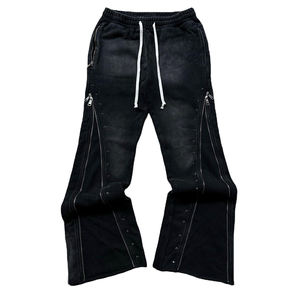 Ensemble sweat à capuche et pantalon de survêtement streetwear personnalisé, brodé, délavé à l'acide, imprimé DTG, effet vieilli, pour homme - Product Image 5