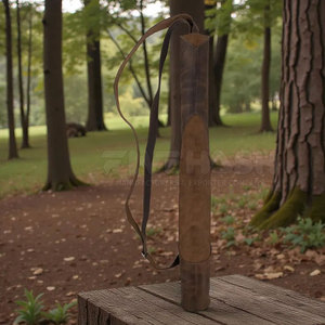 Sacoche de tir à l'arc en cuir haut de gamme pour l'extérieur, faite à la main, avec coutures robustes, ceinture réglable, équipement confortable pour la chasse et l'entraînement - Product Image 2