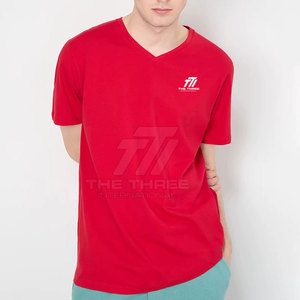 เสื้อยืดคอกว้างผู้ชายคุณภาพสูง เสื้อยืดคอกว้างขายดีสำหรับผู้ชาย เสื้อยืดคอกว้างสีพื้นสำหรับผู้ใหญ่ - Product Image 4