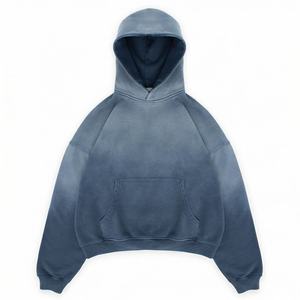 Nuevas Sudaderas con Capucha de Manga Larga, Cómodas, Térmicas, con Estampado de Invierno, Lavado Ácido, Efecto Desgastado por el Sol, Servicio OEM, Ropa Premium al por Mayor - Product Image 1