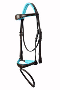 Equipo de equitación de cuero acolchado suave de brida mexicana ecuestre con logotipo personalizado de calidad superior - Product Image 2