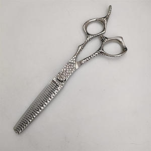 Ciseaux de barbier professionnels pour coiffeurs - Lames en acier inoxydable 4Cr13, lames affûtées, ciseaux à effiler, manche multi-couches en céramique - Product Image 3