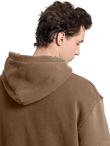 Sweats à capuche tendance pour hommes, effet délavé, avec détails stylés, parfaits pour les tenues de tous les jours et les styles de vie actifs. - Product Image 3