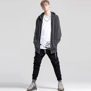 Sweat-shirt à capuche pour homme en polaire, de haute qualité, prix abordable, vente en gros, logo personnalisé, uni, décontracté, sportif - Product Image 3