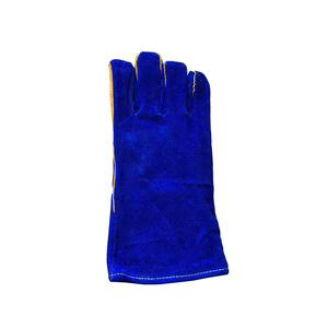 Elbow Length Cotton/Leather Welding <b>Gloves</b> with Heat Resistance Breathable & Anti-Slip for Heavy Duty MIG Welding <b>Gloves</b> - Product Image 6