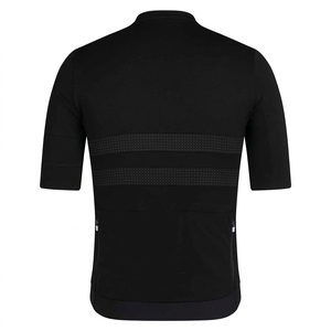 Maillot de Ciclismo Negro de Manga Corta para Hombre, Ropa Deportiva, Top de Ciclismo con Cremallera Frontal Completa y Diseño de Panel de Malla - Product Image 2