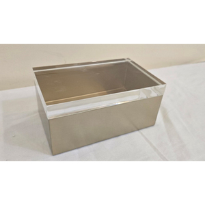 Plateau de rangement rectangulaire en marbre, design minimaliste, durable, pour décoration de table intérieure, utilisation dans le salon - Product Image 1