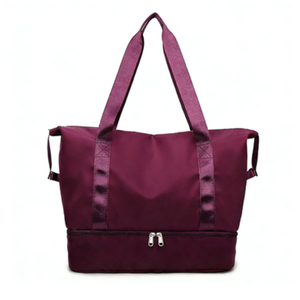 Bolsa de Viaje Impermeable, Simple, con Cierre, de Poliéster, para Deporte, Yoga, Gimnasio, con Correa para el Hombro - Product Image 6