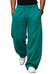 Pantalon de survêtement ample pour homme, respirant, doux et confortable, idéal pour les voyages, le quotidien et les activités sportives – En promotion - Product Image 5