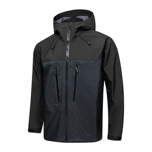 Men's Hooded Color Blocking Puffer <b>Jacket</b> <b>Waterproof</b> Breathable Zipper Closure Autumn <b>Winter</b> Sporty Style Regular Fit - Product Image 4