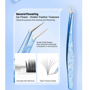 Pinzas, herramientas de belleza, logotipo personalizado, se acepta OEM, Pinky Leem, pinzas al por mayor, juego de pinzas para extensión de pestañas. - Product Image 4