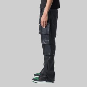 Pantalones de Lona y Cuero Hechos a Medida para Hombre, con Logotipo Personalizado, Diseño Vintage Impermeable, Precio al por Mayor - Product Image 4