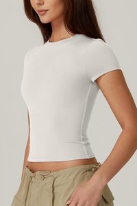 T-shirt pull délavé, coupe ajustée, fabriqué par des professionnels, pour femmes, avec broderie de logo personnalisée et tendance - Product Image 3