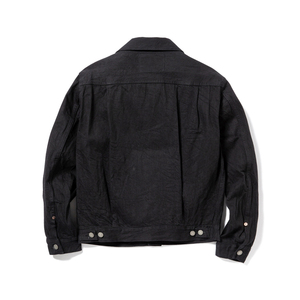 Men High Street Hip Hop Long Sleeve Turn-down Collar Covered Button Closure Coated <b>Denim</b> Solid Eco-Friendly Quick Dry Breathable - Product Image 2