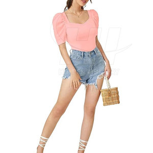 T-shirt court d'été pour femme - Style urbain décontracté moderne 100 % coton écologique et respirant Coupe confortable - Product Image 6