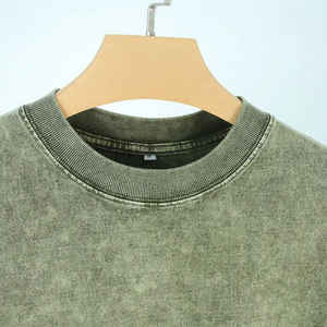 T-shirt pour homme en coton 100% délavé à l'acide, col rond, style décontracté, fabriqué au Pakistan, tendance du moment - Product Image 5