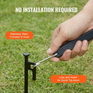 Corda Elastica Piatta da 24 Pollici, Set da 10 Pezzi con Ganci a S in Acciaio, Cinghie Elastiche Resistenti da 20mm per Controllo Carico su Camion e Teloni - Product Image 6