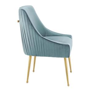 Chaises de salle à manger de luxe nordiques pour restaurants, ensemble de fauteuils en tissu, chaise minimaliste pour salon, mobilier commercial hôtelier - Product Image 5