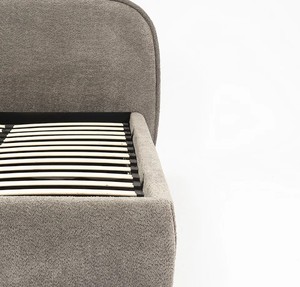 Modern Upholstered Fabric <b>Bed</b> Frame King Size <b>with</b> Hydraulic <b>Storage</b> Soft <b>Bed</b> <b>with</b> Quilted Headboard and Footboard - Product Image 6