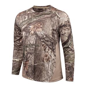 Nouveau design T-shirts à manches longues imprimés camouflage vintage délavé, coupe ample, respirants, pour la pêche et les activités de plein air - Product Image 2