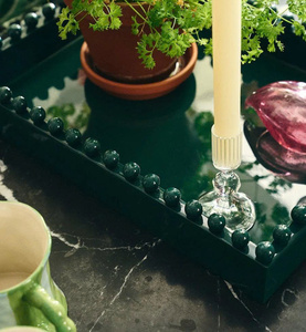 Elegantes bandejas decorativas de laca para mesa de café y decoración de mesa de exhibición en el hogar. - Product Image 2