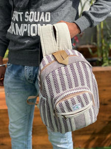 Nouveaux sacs à dos pour ordinateur portable en chanvre de designer, sacs à dos durables, nouvelle arrivée, jute avec du coton, unisexe, multi-usages, sacs à dos de voyage - Product Image 3