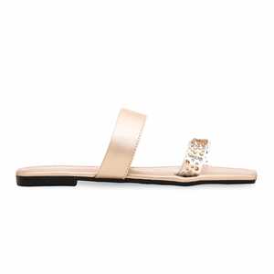 Pantoufles de sport dorées décontractées CL1595 - Product Image 3