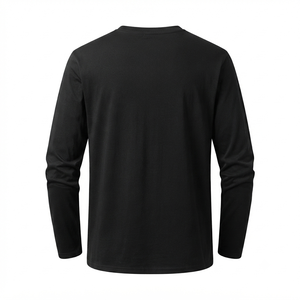 Camiseta Casual de Manga Larga para Hombre, de Alta Calidad, Tejido Premium, Cuello Redondo Cómodo, Ropa Urbana de Moda, Proveedor de Prendas al por Mayor - Product Image 3