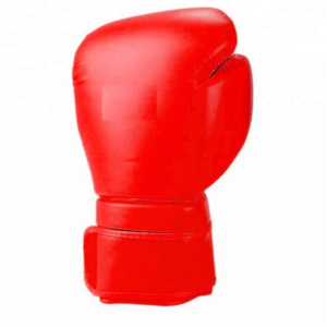 Red PU Leather <b>Waterproof</b> Boxing Gloves with for Wrist Closure for Adults Martial Arts Training by Dawnforce Fight Gear - Product Image 2