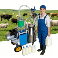 Machine à traire portable électrique et à essence pour chèvres et vaches, pour l'industrie laitière d'aujourd'hui HJ-CM011PS
