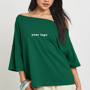 T-shirt pour femme de haute qualité, 100% coton, 220 GSM, écologique, léger, coupe classique, logo imprimé DTF personnalisé, appliques d'été - Product Image 3